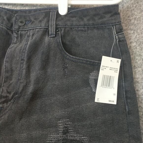 BUFFALO David Bitton Joanna Womens Shorts 33 Super High Rise Denim Distressed - Picture 2 of 11